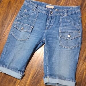 Casual Blue Women's Cargo Shorts